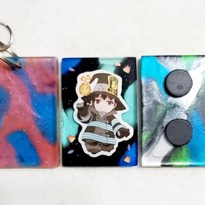 Fire Force Keychain or Fridge Magnet *Your Choice*